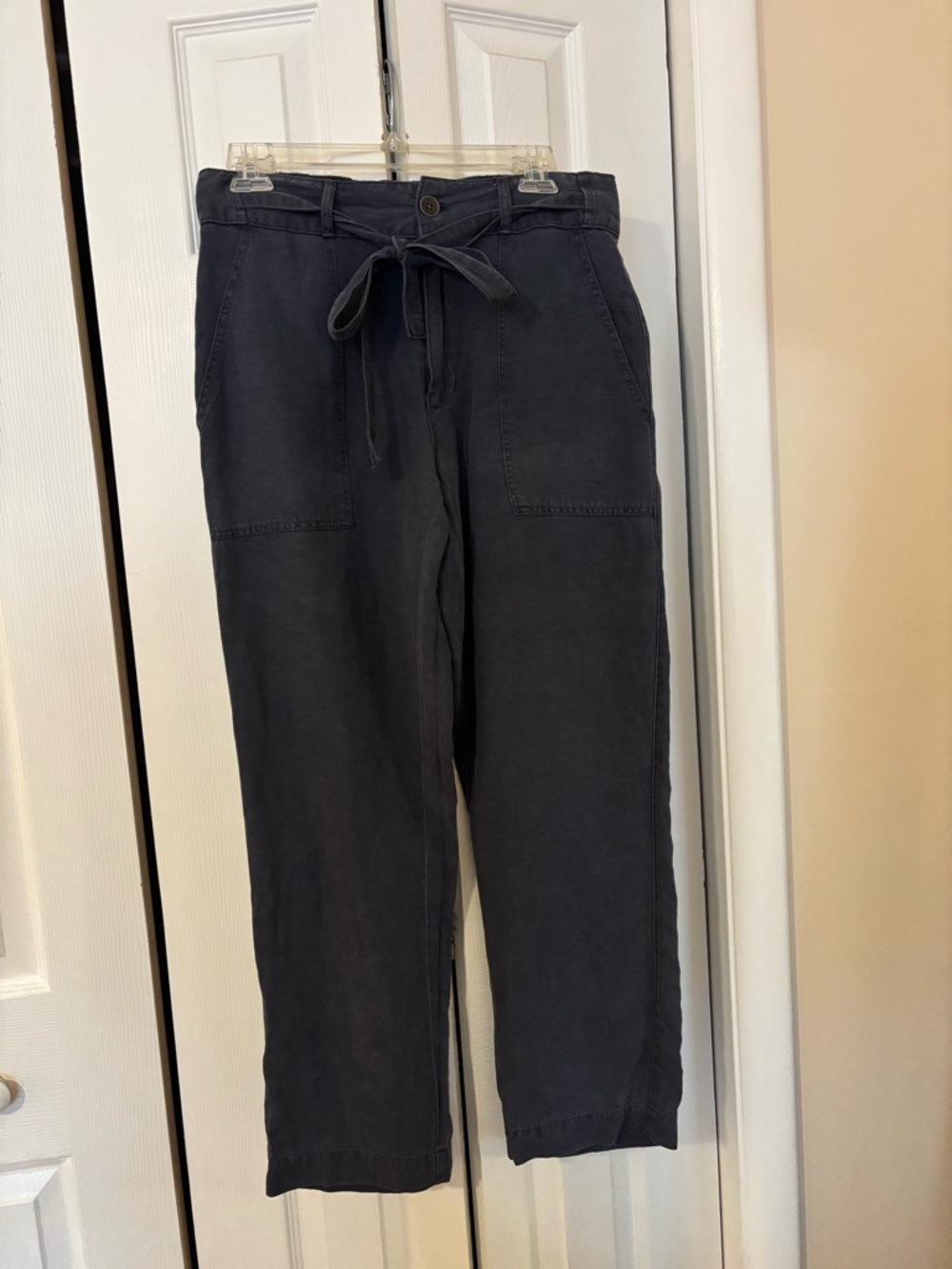 Cynthia Rowley Navy Linen Pants